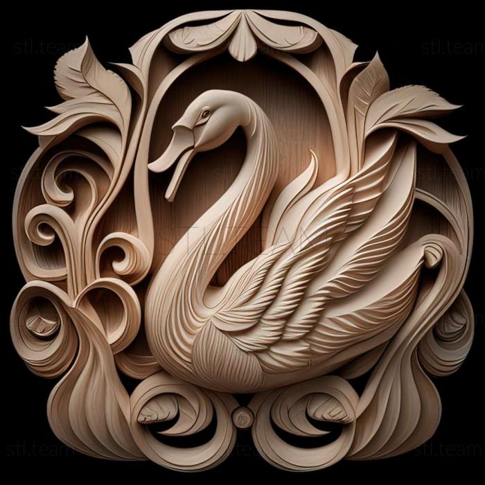 3D model swan (STL)